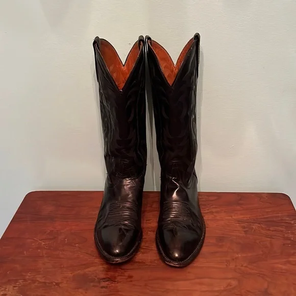 Nocona | Shoes | Cowboy Boots Leather Black Nocona Western 